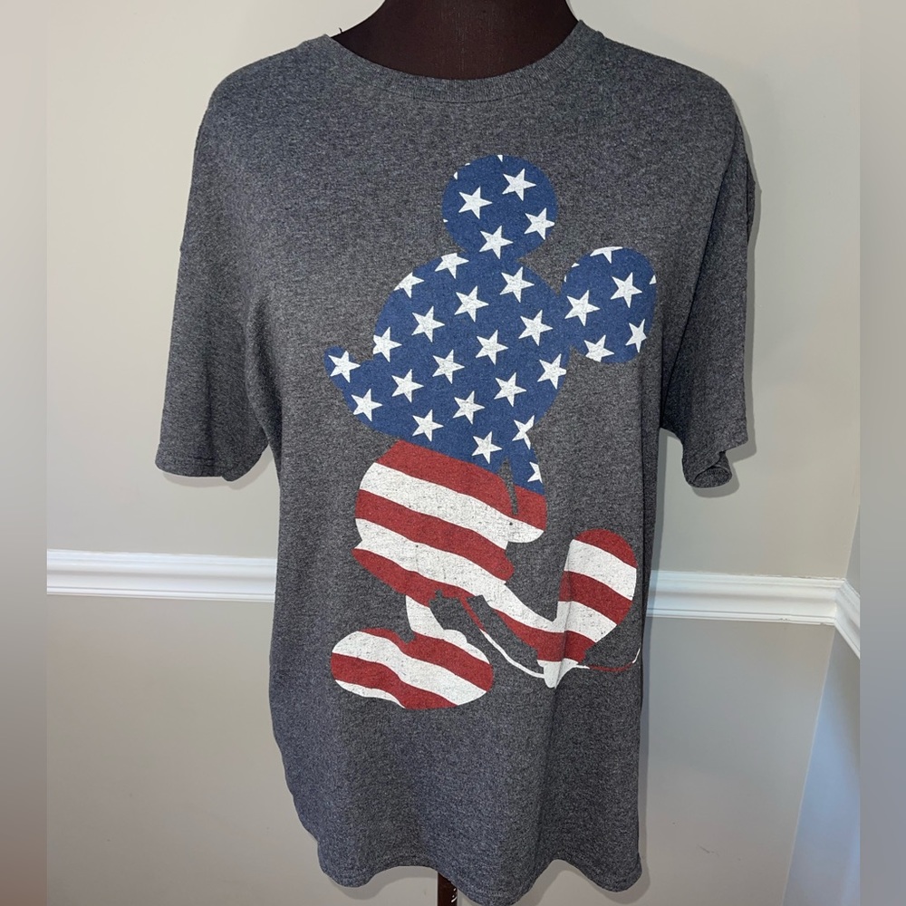 Disney Patroitic Mickey Mouse T‎ Shirt Mens L